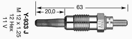 7947 NGK bujía de incandescencia