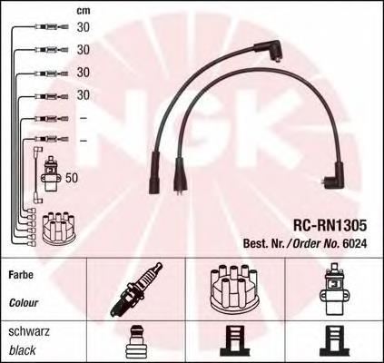 6024 NGK juego de cables de encendido