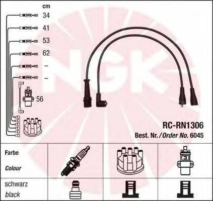 6045 NGK juego de cables de encendido