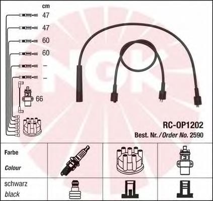 2590 NGK juego de cables de encendido