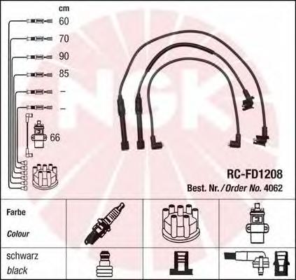 4062 NGK juego de cables de encendido