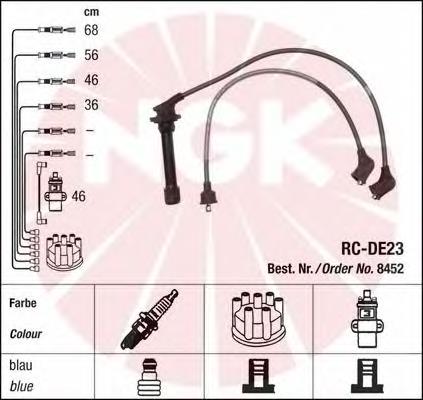 8452 NGK juego de cables de encendido