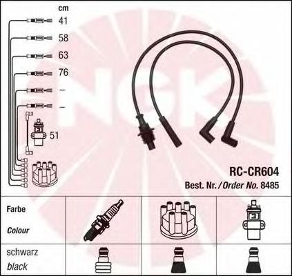 8485 NGK juego de cables de encendido