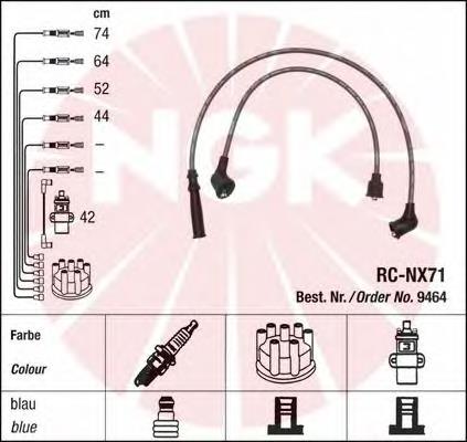 9464 NGK juego de cables de encendido