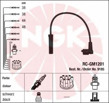 9185 NGK juego de cables de encendido