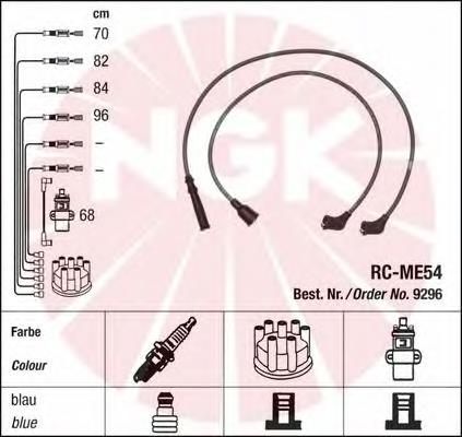 9296 NGK juego de cables de encendido