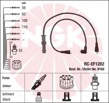 9166 NGK juego de cables de encendido