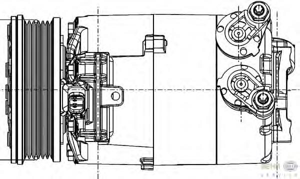 8FK351334351 HELLA compresor de aire acondicionado