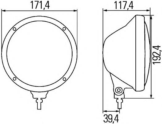 1F3010119011 HELLA faro antiniebla izquierdo / derecho