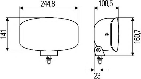 Faro antiniebla izquierdo/derecho (universal) 1FE008773081 HELLA