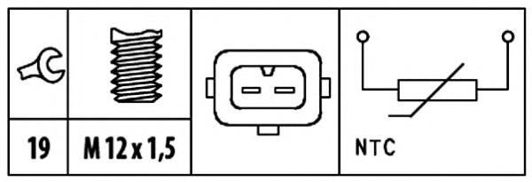 6PT 009 309-511 HELLA sensor de temperatura del refrigerante