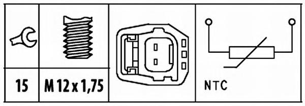 6PT009309451 HELLA sensor de temperatura del refrigerante