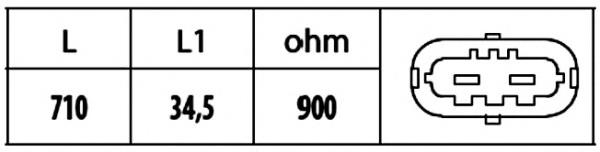 6PU 009 146-631 HELLA sensor de posición del cigüeñal