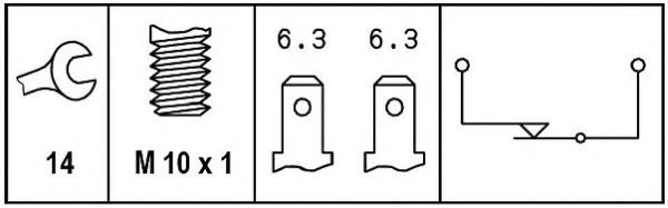 6DD008622691 HELLA interruptor luz de freno