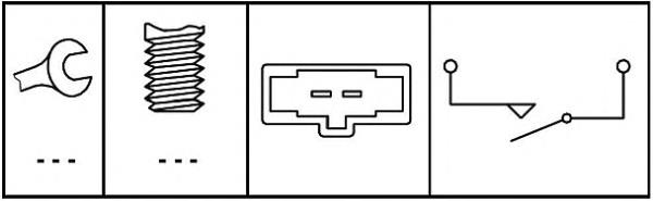 6DD 008 622-701 HELLA interruptor de embrague