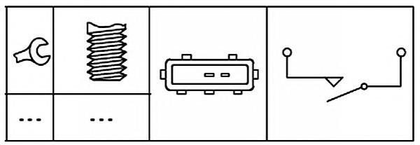 6ZF181612011 HELLA interruptor, piloto de marcha atrás