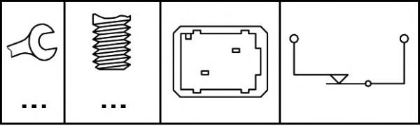 6DD 008 622-361 HELLA interruptor luz de freno