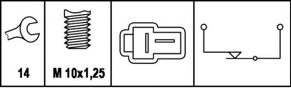 6DD008622421 HELLA interruptor luz de freno