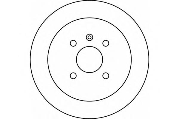 8DD355110-691 HELLA disco de freno trasero