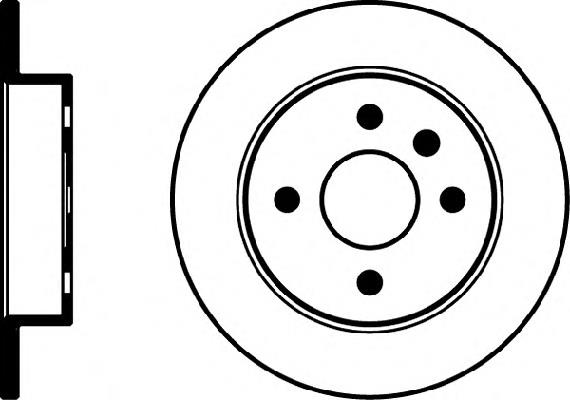 8DD355106091 HELLA disco de freno trasero