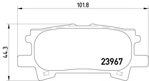 8DB355010-621 HELLA pastillas de freno traseras