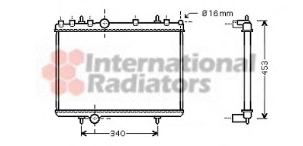 40002265 VAN Wezel radiador refrigeración del motor