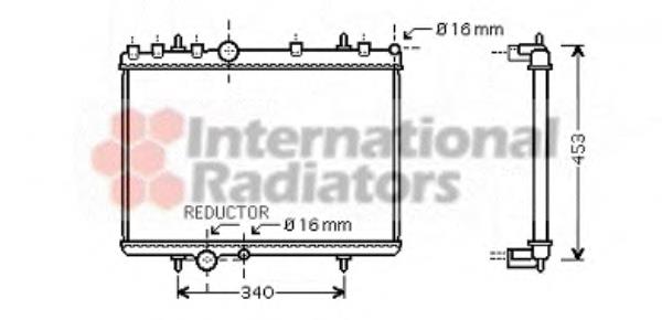 40002266 VAN Wezel radiador refrigeración del motor