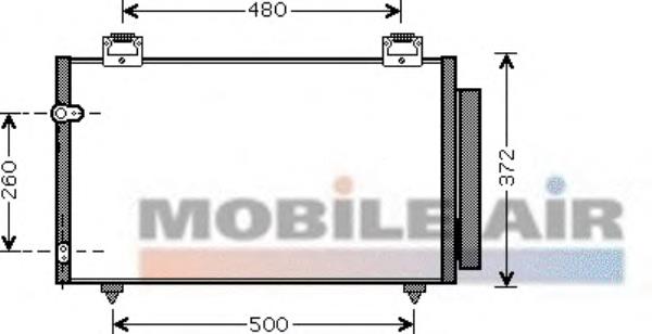 53005411 VAN Wezel condensador aire acondicionado