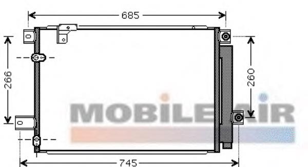 53005409 VAN Wezel condensador aire acondicionado