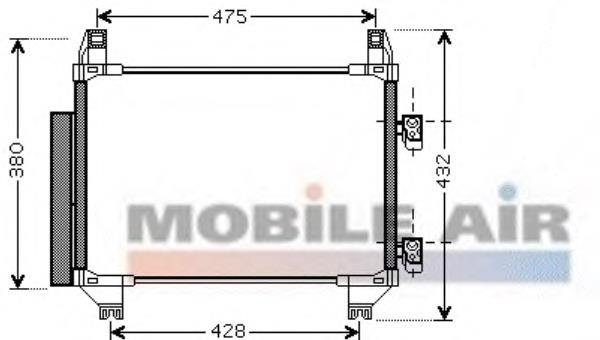 53005404 VAN Wezel condensador aire acondicionado