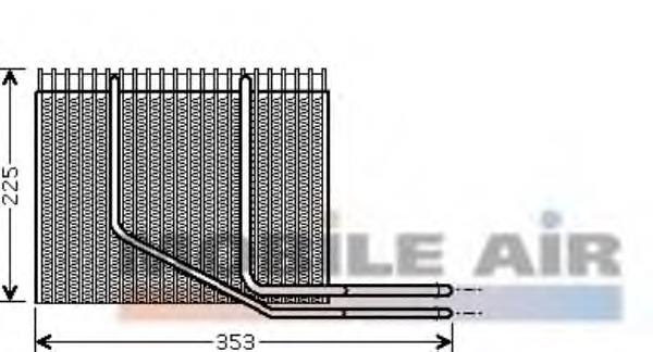 6070P8-2 Polcar evaporador, aire acondicionado