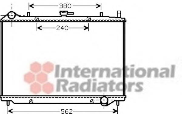 37002456 VAN Wezel radiador refrigeración del motor