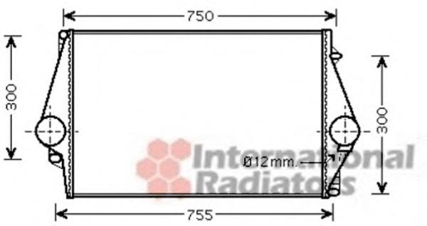 59004137 VAN Wezel radiador de aire de admisión