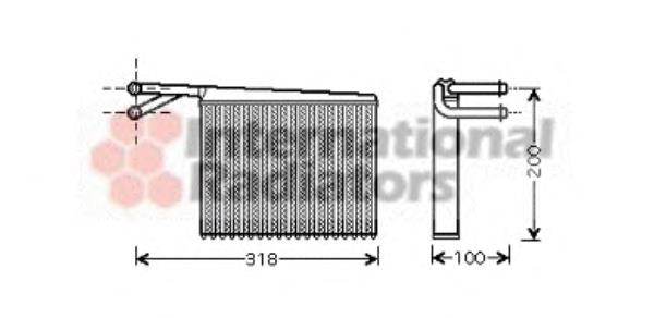 30006372 VAN Wezel radiador de calefacción