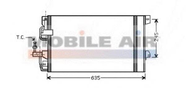 37005390 VAN Wezel condensador aire acondicionado