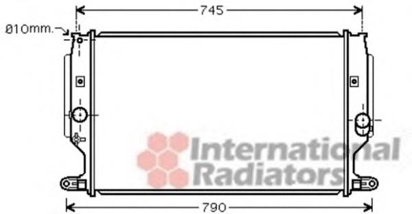 53002402 VAN Wezel radiador refrigeración del motor