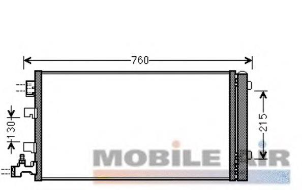 43005449 VAN Wezel condensador aire acondicionado