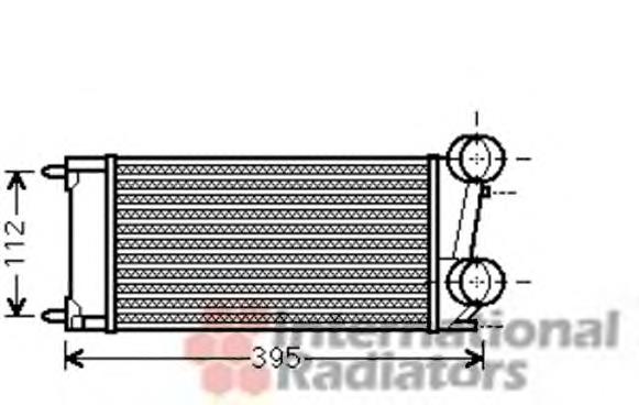 40004343 VAN Wezel radiador de aire de admisión