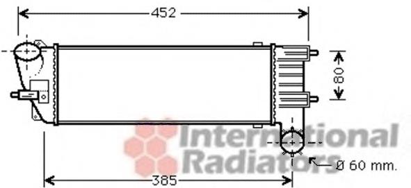 40004344 VAN Wezel radiador de aire de admisión