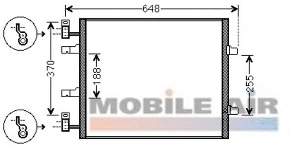 43005459 VAN Wezel condensador aire acondicionado