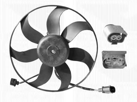  Ventilador (rodete +motor) refrigeración del motor con electromotor completo para Seat Altea 5P5