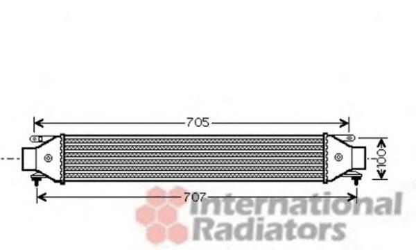 17004392 VAN Wezel radiador de aire de admisión