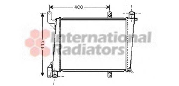 59002127 VAN Wezel radiador refrigeración del motor