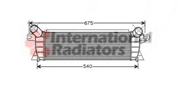 43004351 VAN Wezel radiador de aire de admisión