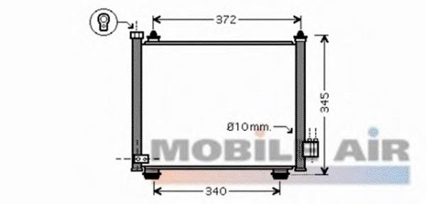 52005089 VAN Wezel condensador aire acondicionado