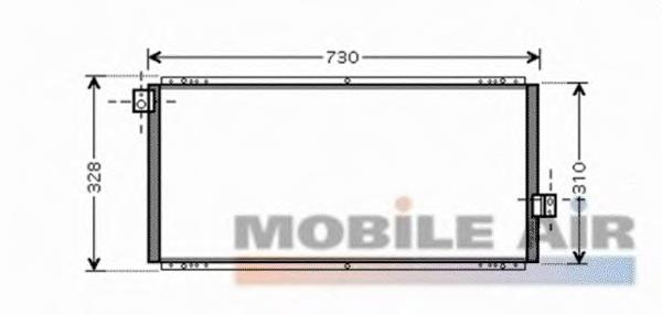 51005062 VAN Wezel condensador aire acondicionado