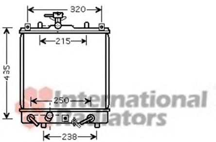 52002095 VAN Wezel radiador refrigeración del motor