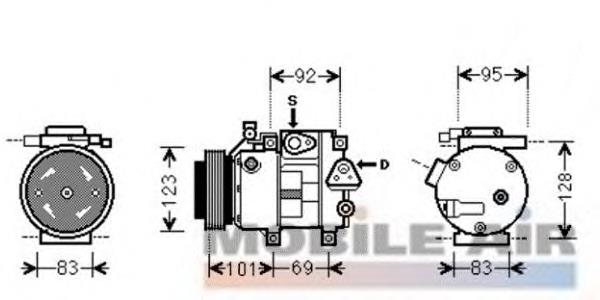 8200K214 VAN Wezel compresor de aire acondicionado