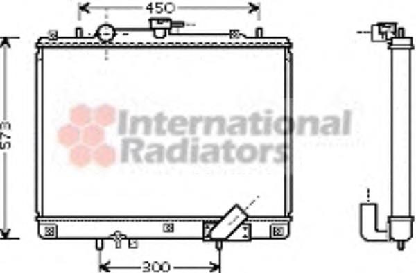 32002162 VAN Wezel radiador refrigeración del motor