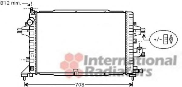 37002383 VAN Wezel radiador refrigeración del motor